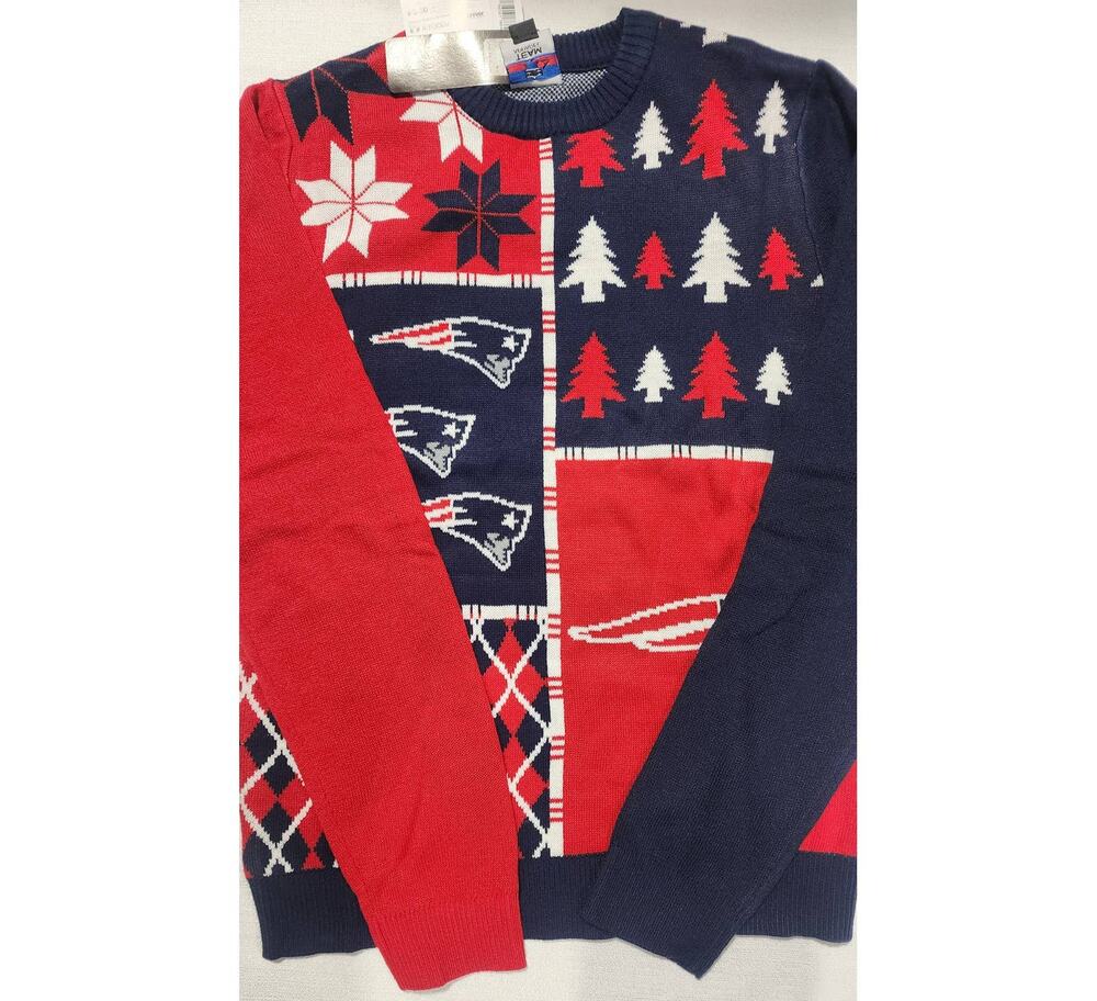 New England patriots ugly knitted sweater small